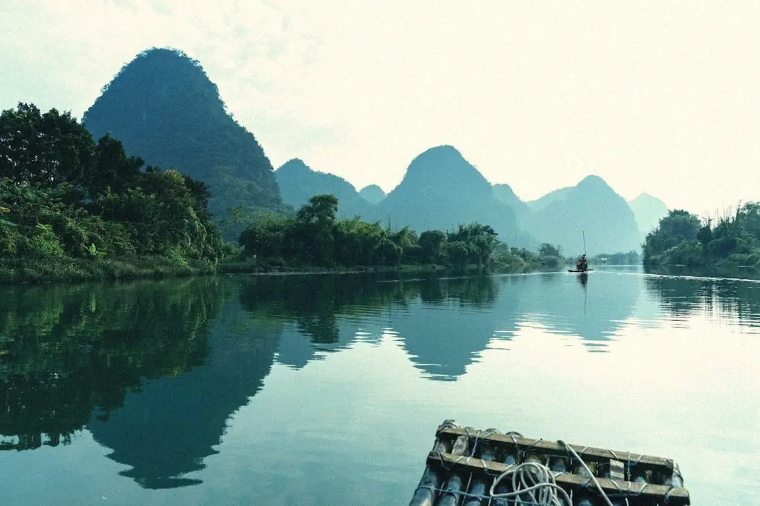 The Li River among the peaks, the most romantic stretch
